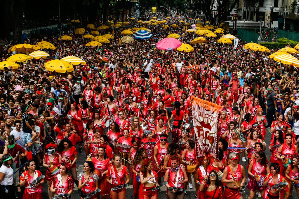 Desfiles dos blocos de ruas em São Paulo